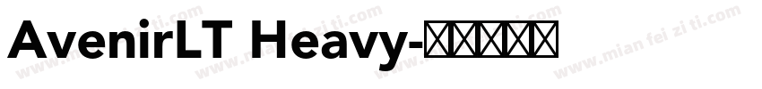 AvenirLT Heavy字体转换